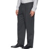 image:imageDockers Mens Relaxed Fit Signature Khaki Lux Cotton Stretch Pants  PleatedCharcoal Heather