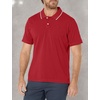 image:imageDockers Mens Short Sleeve Perfect Performance Polo Regular and Big amp TallRio Red