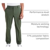image:imageDockers Mens Signature Go Straight Fit Khaki Smart 360 Tech Pants Regular and Big amp TallForest Night Green Stretch
