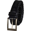 image:imageDOCKERS Mens Braided Leather Belt Fully Adjustable Casual Strap for Everyday WearBlack Glazed