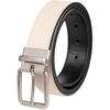 image:imageDOCKERS Mens Twoinone Reversible Rotative Buckle Everyday Casual Dress Belt Regular and Big amp Tall SizingBeigeBlack