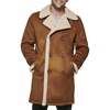 image:imageDockers Mens Faux Shearling MidLength OvercoatCognac
