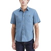 image:imageDockers Mens Regular Fit Short Sleeve Utility ShirtOceanview Blue Solid Ripstop