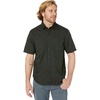 image:imageDockers Mens Regular Fit Short Sleeve Utility ShirtPirate Black  Solid Rip Stop