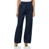image:imageDockers Womens Dockers Womens Signature Pleated Khaki High Wide with Stain DefenderNavy Blazer