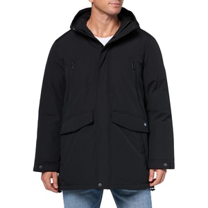 image:imageDOCKERS Mens Arctic Cloth Heavyweight Parka JacketBlack Flat Front