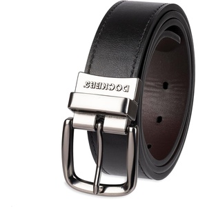 image:imageDOCKERS Mens Twoinone Reversible Rotative Buckle Everyday Casual Dress Belt Regular and Big amp Tall SizingBlackBrown Stitch