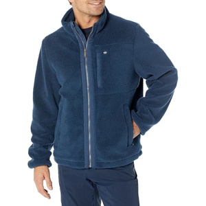 image:imageDOCKERS Mens Zip Front Sherpa Fleece Jacket With Chest PocketOcean Blue
