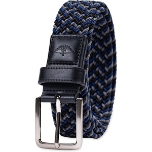 image:imageDockers Mens 1 38 in Stretch Fabric Braided BeltBlackGreyNavy