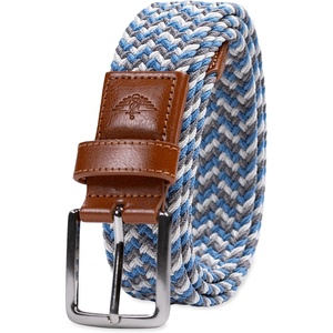 image:imageDockers Mens 1 38 in Stretch Fabric Braided BeltEgretWheatGrey