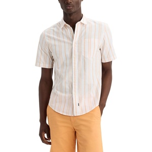 image:imageDockers Mens Dockers Mens Regular Fit Short Sleeve Ultimate ShirtLucent White Stripe