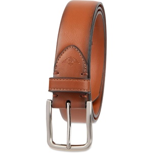 image:imageDockers Mens Leather Casual Belt Everyday Style Regular and Big amp Tall SizingTan Stretch