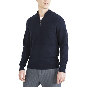 image:imageDockers Mens Long Sleeve Quarter Zip SweaterNavy Blazer
