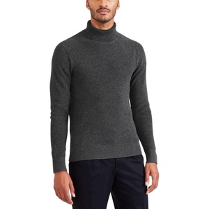 image:imageDockers Mens Regular Fit Long Sleeve Turtleneck SweaterDark Grey Heather