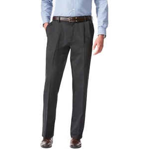 image:imageDockers Mens Relaxed Fit Comfort Khaki Pants  PleatedDark Charcoal Heather