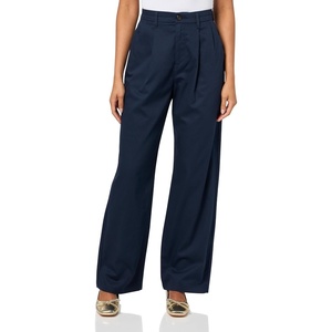 image:imageDockers Womens Dockers Womens Signature Pleated Khaki High Wide with Stain DefenderNavy Blazer
