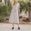 image:imageDockers Womens Short Sleeve Midi DressCherry Bomb  Anzhu Stripe