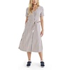 image:imageDockers Womens Short Sleeve Midi DressCherry Bomb  Anzhu Stripe